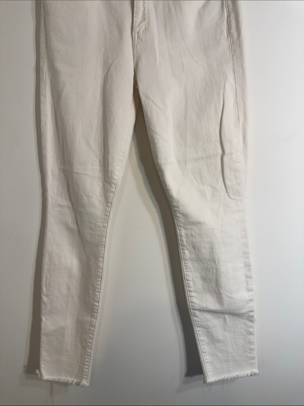 Mother Denim High Waisted Looker Ankle Fray Tea And Biscuits Wash Size 28 - Picture 3 of 9